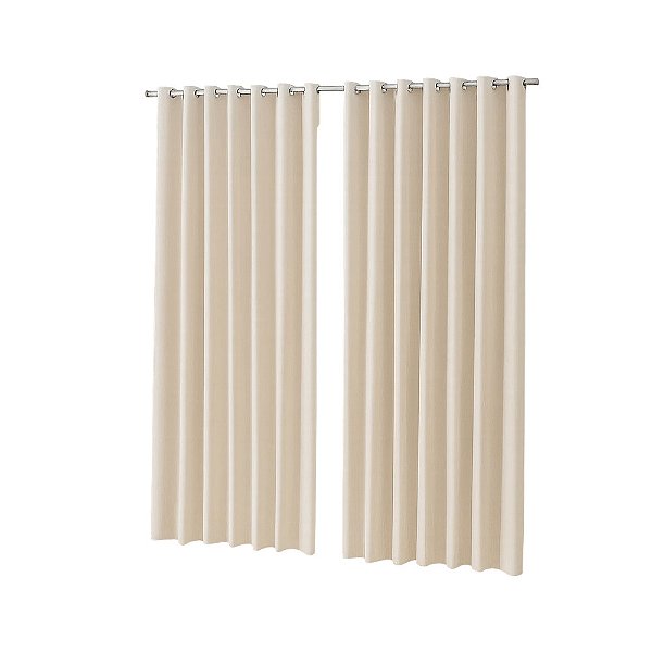 Cortina para Varão Blackout Diana - Natural - 3,90m x 2,30m - Döhler