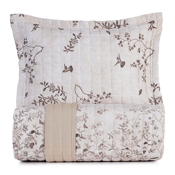 Jogo de Colcha Malha Fio Penteado Solteiro - Paradis - Altenburg