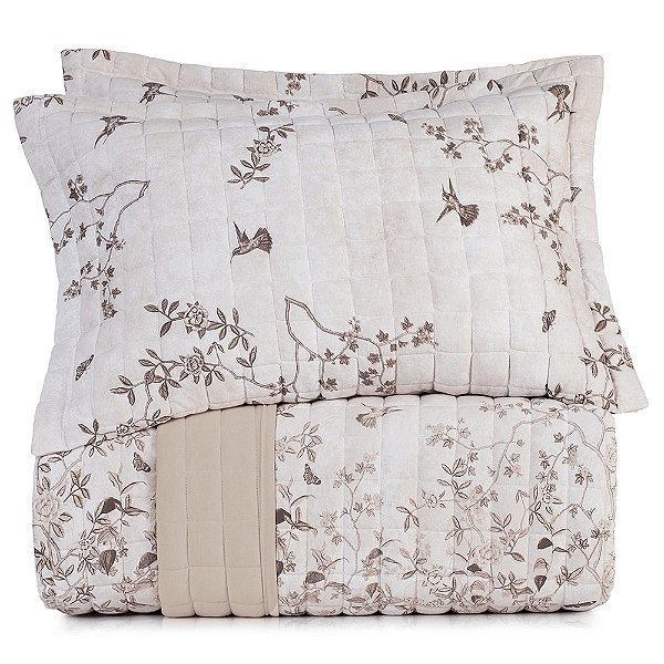 Jogo de Colcha Malha Fio Penteado Queen - Paradis - 3 Peças - Altenburg