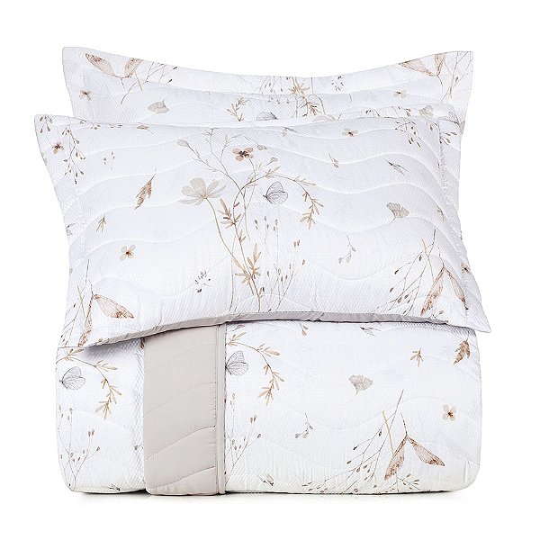 Jogo de Colcha Toque Acetinado Queen - Golden - 3 Peças - Altenburg