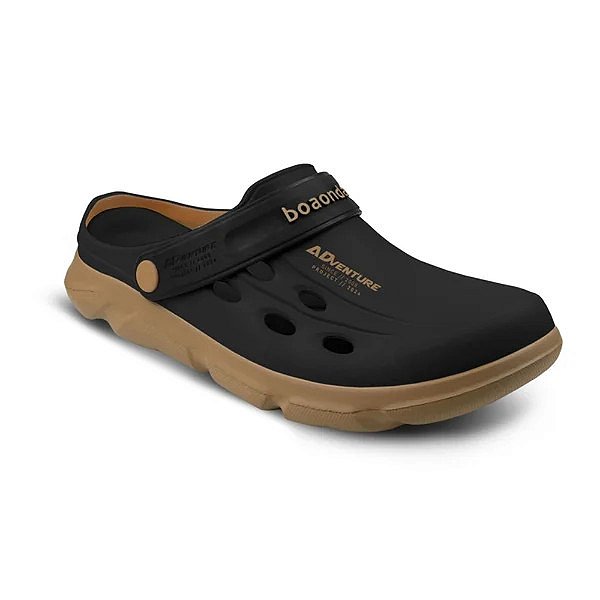 Papete Masculina Clog Adventure - Preto - Boaonda