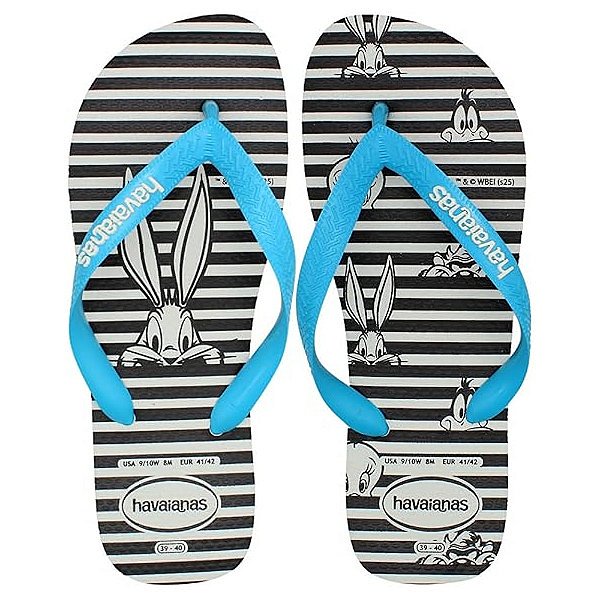 Chinelo Masculino Top Looney Tunes Branco - Havaianas