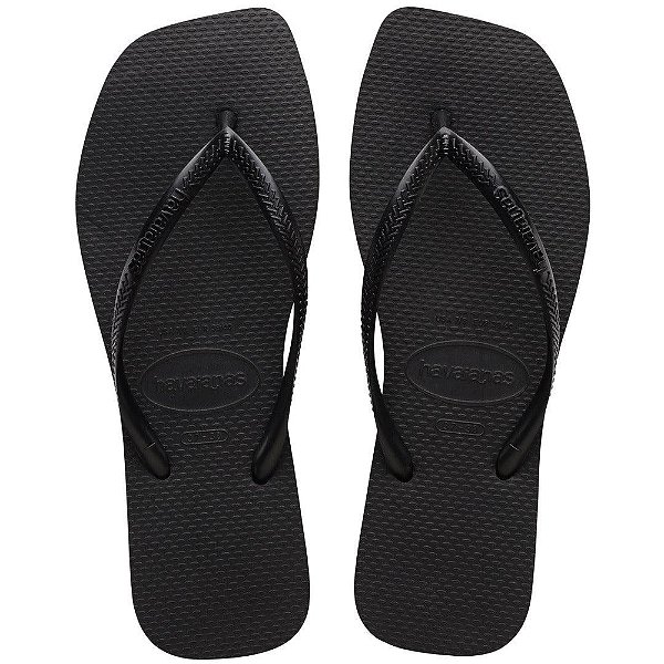 Chinelo Feminino Slim Square - Preto - Havaianas