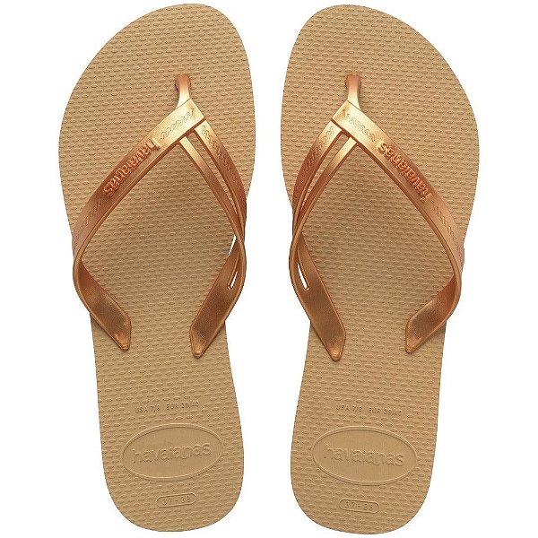 Chinelo Feminino Elegance - Dourado - Havaianas