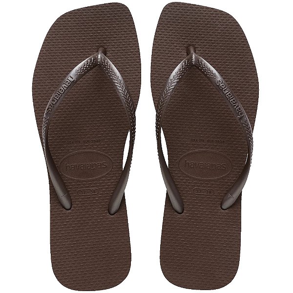 Chinelo Feminino Slim Square - Café - Havaianas