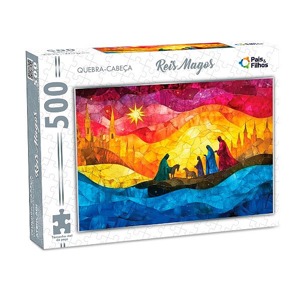 Quebra-Cabeça Reis Magos - 500 Peças - Pais e Filhos