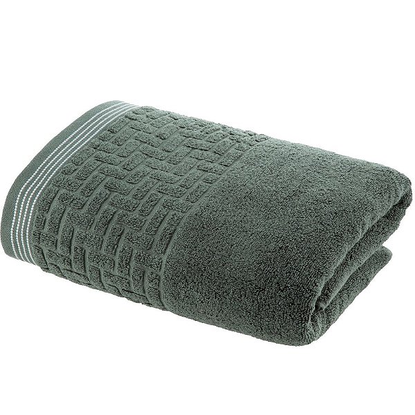 Toalha Banhão Super Soft Zero Twist Geométrico - Verde - Corttex
