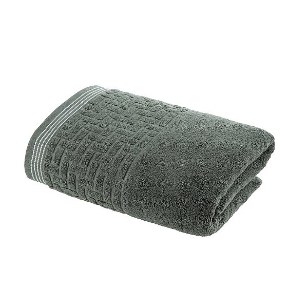 Toalha de Rosto Super Soft Zero Twist Geométrico - Verde - Corttex