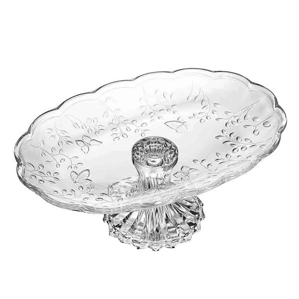 Travessa Oval com Pé New Butterfly 30cm - Lyor