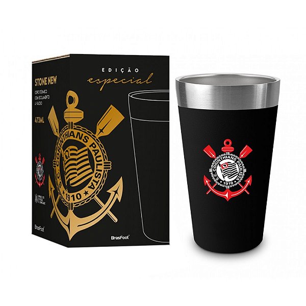 Copo Térmico New Stone - Corinthians - 473ml - Brasfoot