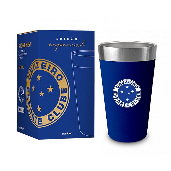 Copo Térmico New Stone - Cruzeiro - 473ml - Brasfoot