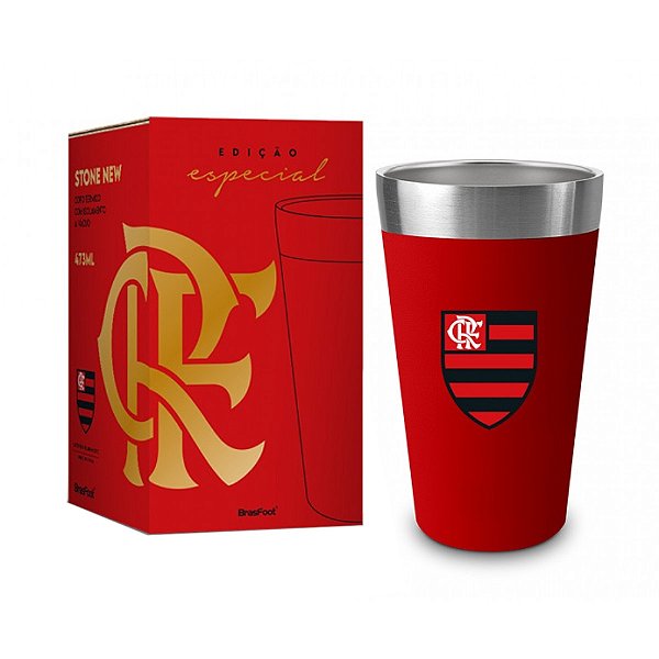 Copo Térmico New Stone - Flamengo - 473ml - Brasfoot