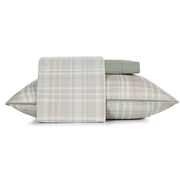 Jogo de Cama Malha Fio Penteado Solteiro - Marea - 3 Peças - Altenburg