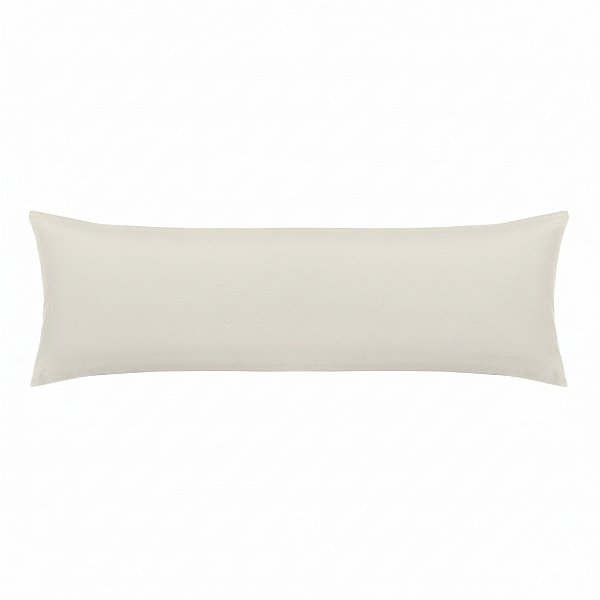 Jogo de Fronha Body Pillow Vida Bela - Off-White - 2 Peças - Kacyumara