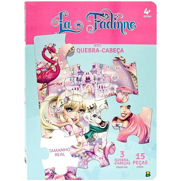 Livro 3 Quebra-Cabeças La Fadinne - 15 Peças - Todolivro