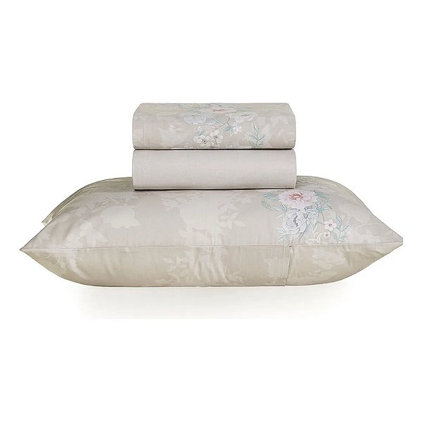 Jogo de Cama Percal 160 Fios - Poliana - Solteiro - Karsten