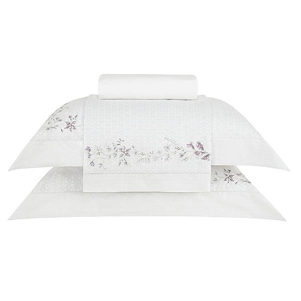 Jogo de Cama Gran Percalle Manila Queen 200 Fios - 4 Peças - Buddemeyer