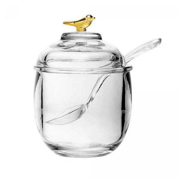 Açucareiro com Colher Golden Bird 150ml - Wolff