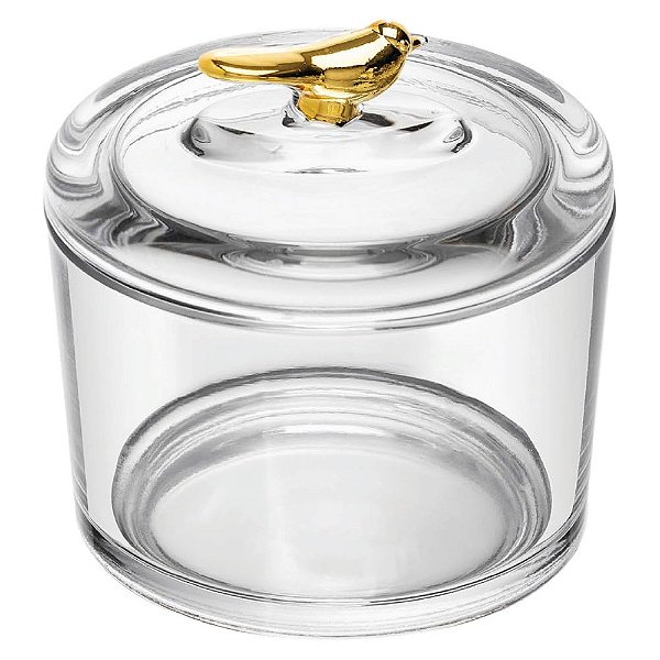 Pote de Cristal Golden Bird 8,5 x 7,5cm - Wolff