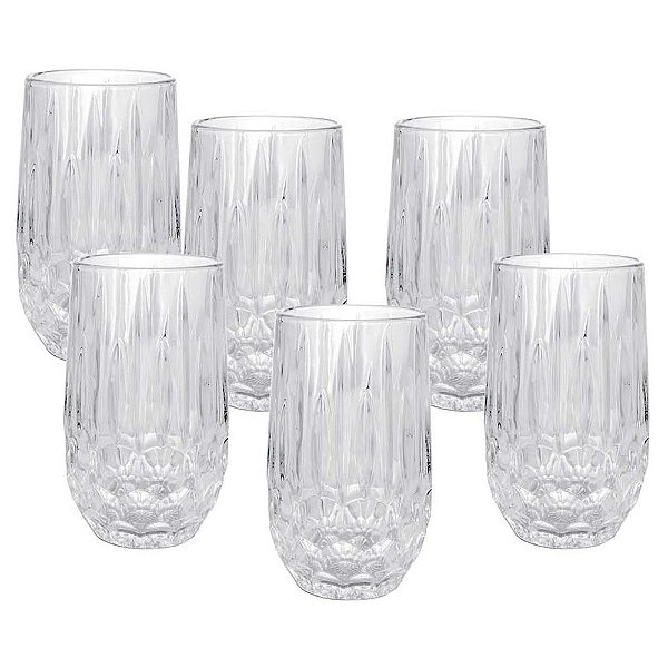 Jogo de 6 Copos Long Drink Galway 350ml - Wolff