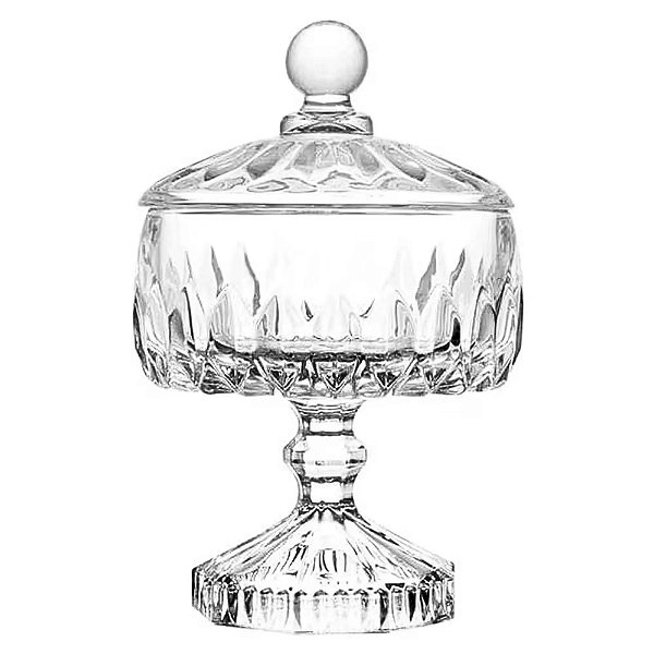 Potiche de Cristal com Pé Louise 18cm - Wolff