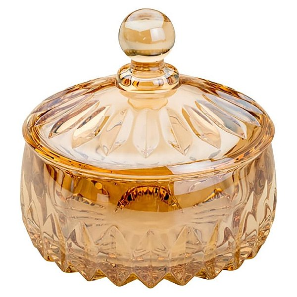 Potiche de Cristal Âmbar Louise 11cm - Wolff