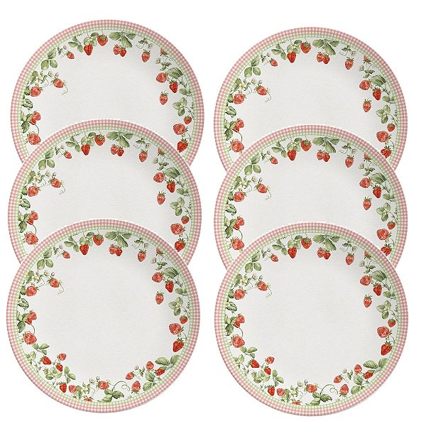 Jogo de Pratos Rasos Páscoa Doce Encanto - 29cm - 6 Peças - Alleanza