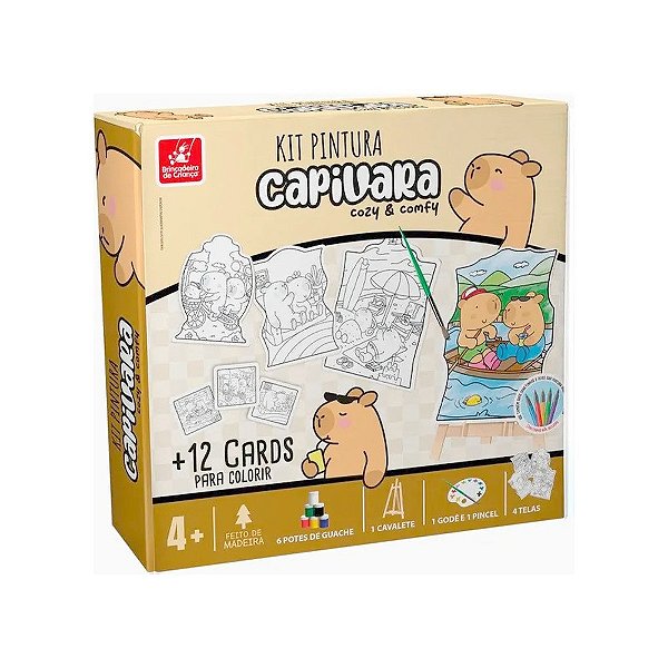 Super Kit Pintura Capivara - Brincadeira de Criança