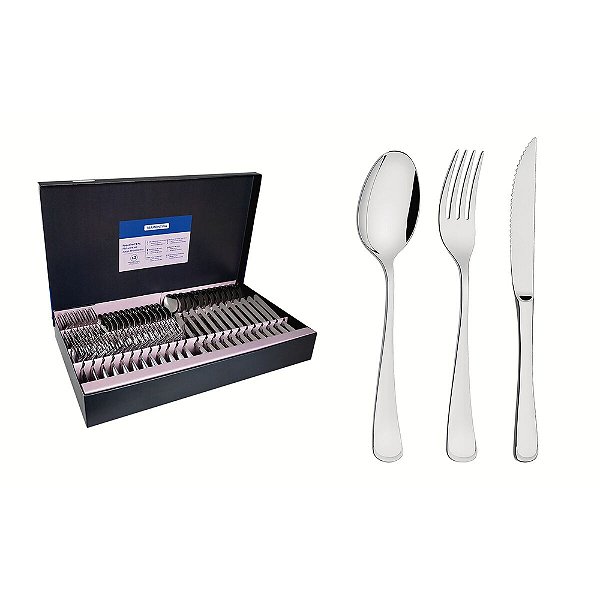 Faqueiro Mônaco em Aço Inox - 72 Peças - Tramontina