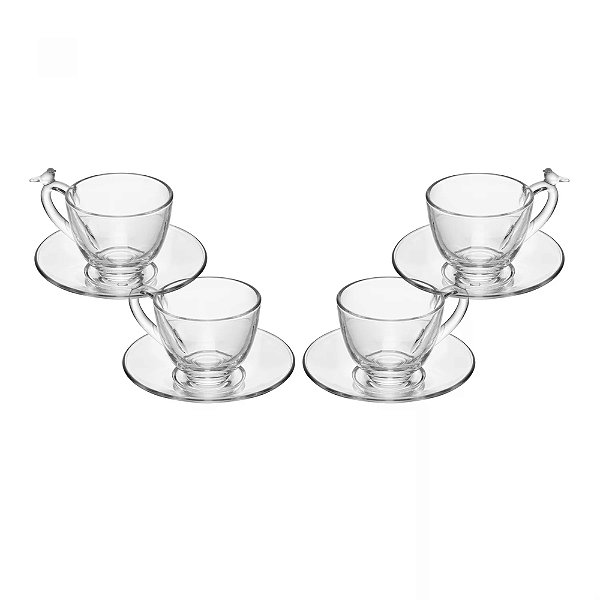 Jogo de Xícaras de Chá Bird - 8 Peças - Wolff