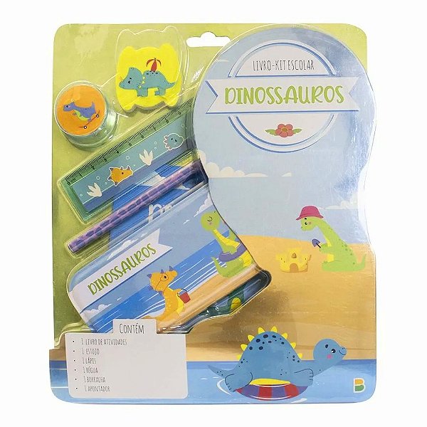 Livro-Kit Escolar Dinossauros - Todolivro