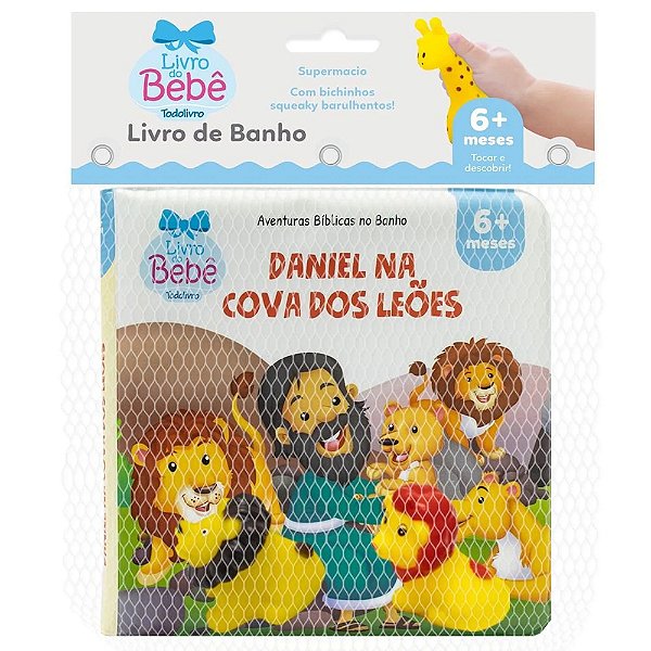 Livro de Banho Aventuras Bíblicas - Daniel na Cova dos Leões - Todolivro