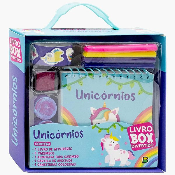 Kit Livro Box Divertido Unicórnios - Todolivro
