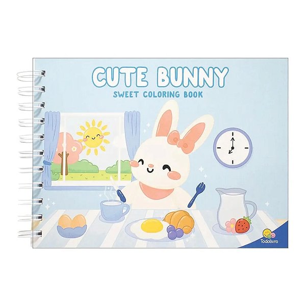 Livro para Colorir Sweet Coloring Book - Cute Bunny - Todolivro