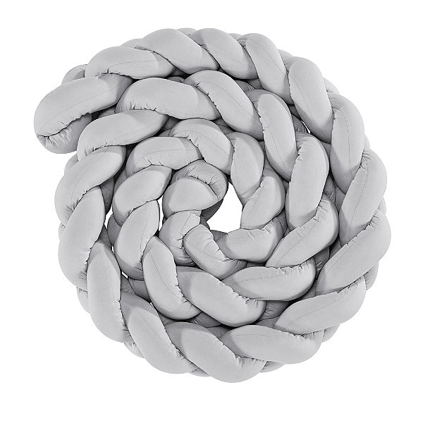 Trança Protetora de Berço - Cinza - 3,60m - Batistela Baby