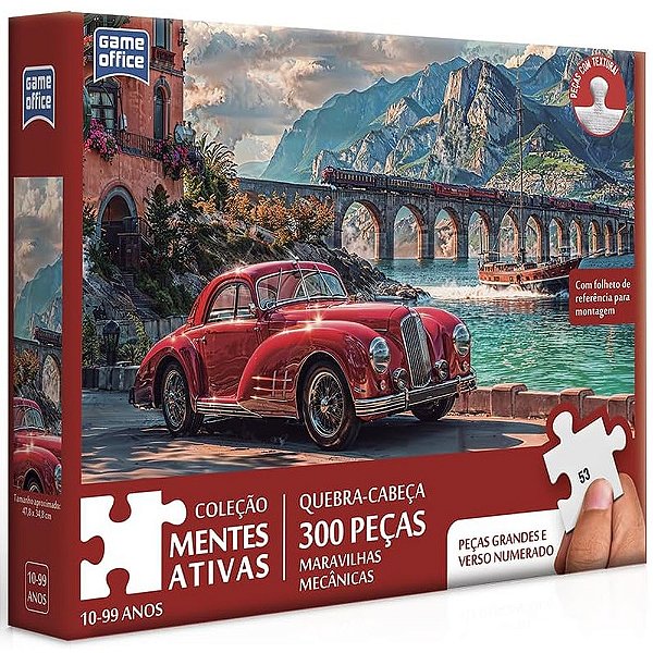 Quebra-Cabeça Maravilhas Mecânicas Coleção Mentes Ativas 300 Peças - Game Office