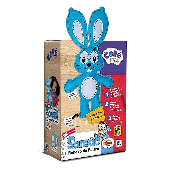Kit Boneco de Feltro Sansão Turma da Monica - Coré