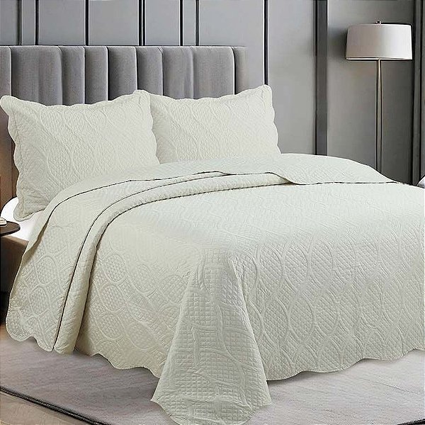 Jogo de Colcha Flow Casal - Bege - Camesa