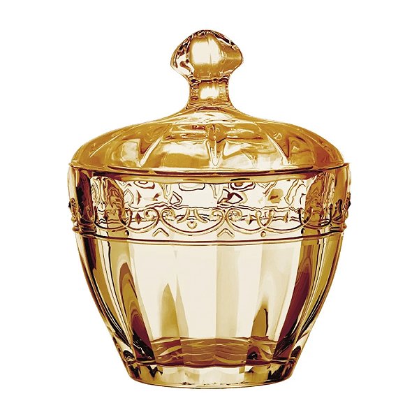 Potiche de Vidro Âmbar Paris 10cm - Mek