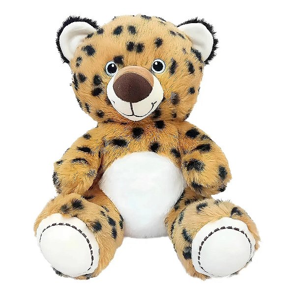 Pelúcia Onça Pintada Safari 26cm - CAA Toys