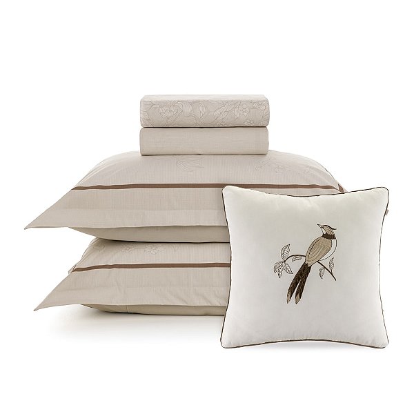 Jogo de Cama Mallu 200 Fios - Casal - 5 Peças - Karsten