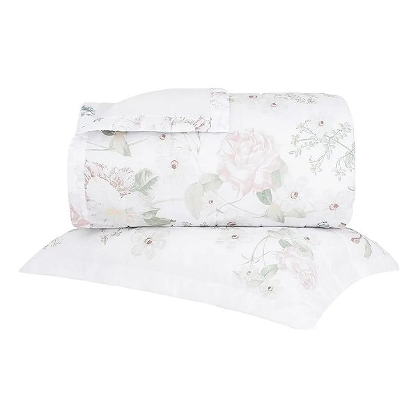 Jogo de Colcha Percalle Hédera - Solteiro - 2 Peças - Buddemeyer