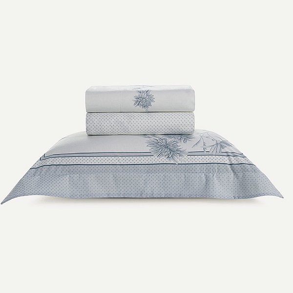 Jogo de Cama Mavie 200 Fios - Solteiro - 3 Peças - Karsten