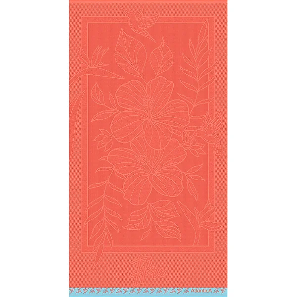 Toalha de Praia Gigante Aveludada - Flora - Atlântica