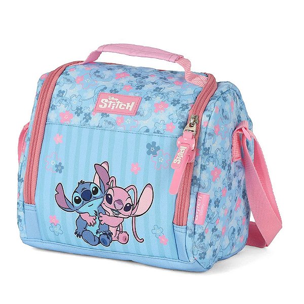 Lancheira Escolar Stitch - Stitch e Angel - Luxcel