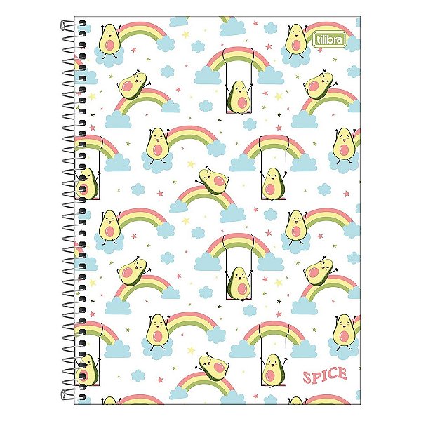 Caderno Espiral Spice - 160 Folhas - Abacate - Tilibra