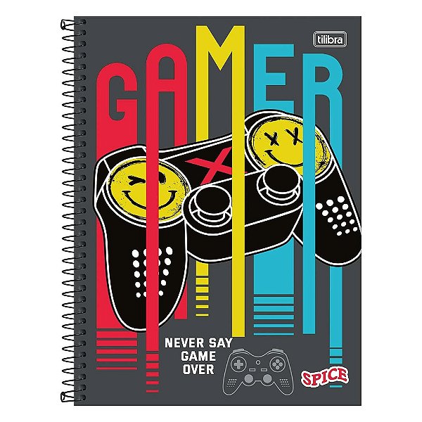 Caderno Espiral Spice - 160 Folhas - Gamer - Tilibra
