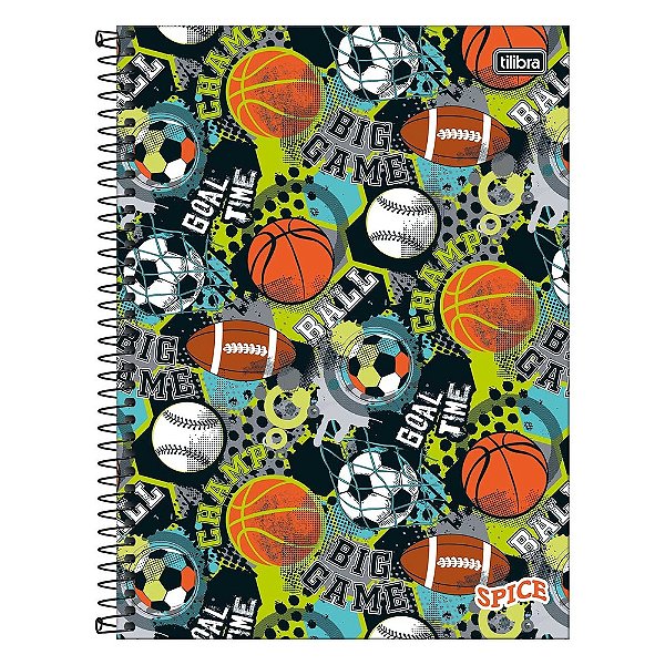 Caderno Espiral Spice - 160 Folhas - Balls - Tilibra