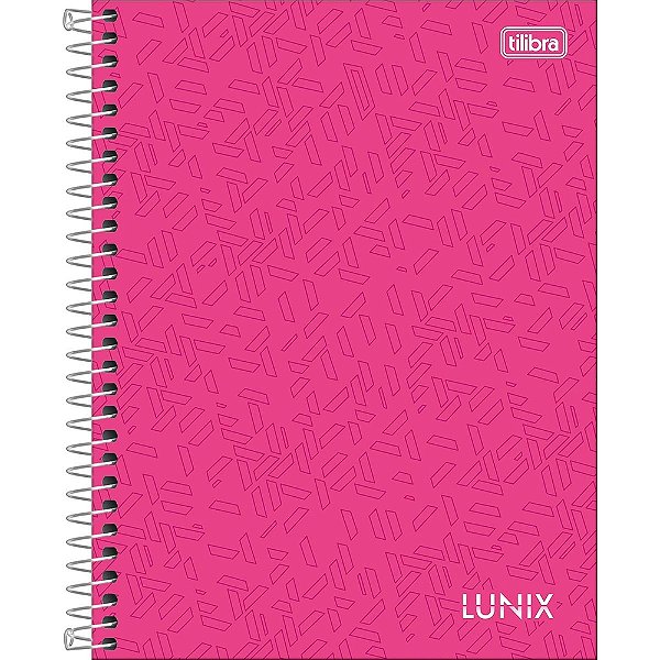 Caderno Lunix - 160 Folhas - Pink - Tilibra
