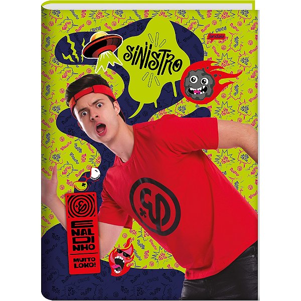 Caderno Brochura Enaldinho - Sinistro - 80 folhas - Jandaia